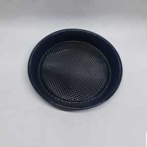 Emaye Tart Kalıbı 30 cm 1. Kalite Siyah Emaye Kek Kalıbı