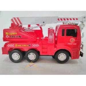 Büyük Boy Işıklı Sirenli Oyuncak İtfaiye Aracı