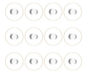 MSC5305 Altın 49 Parça 12'li Kır Çiçeği Desenli Cam Bardak Seti