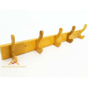 NOSTALJİK ASKI 5 KANCALI AHŞAP DUVAR ASKISI