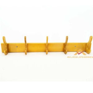 NOSTALJİK ASKI 5 KANCALI AHŞAP DUVAR ASKISI