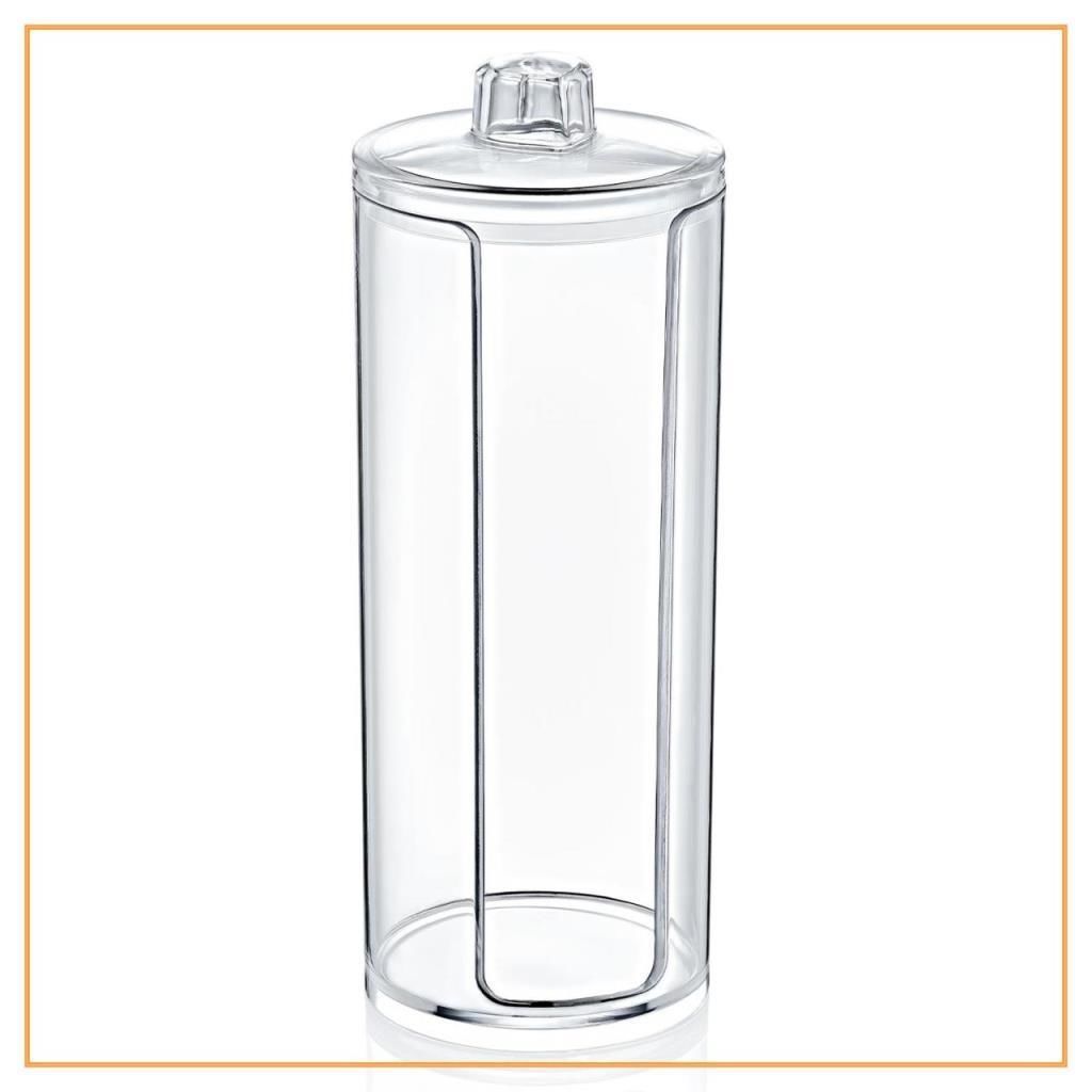 19cm Uzunluğunda Dikey Freehome Disk Pamukluk Kapaklı Organizer Disk Pamukları Saklamak İçin