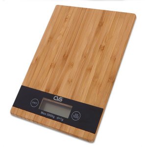 CVS DN-3700 Mutfak Tartısı Ahşap Zemin Motifli Şık Tasarım 5kg Kapasiteli Mutfak Terazisi