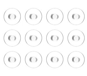 MSC5305 Platin 49 Parça 12'li Kır Çiçeği Desenli Cam Bardak Seti