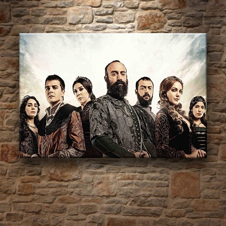 MUHTEŞEM YÜZYIL 7 değişen ölçü ORİJİNAL KANVAS TABLO