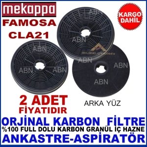 MEKAPPA FAMOSA CLA21 ANKASTRE DAVLUMBAZ GRANÜL KARBON FİLTRE
