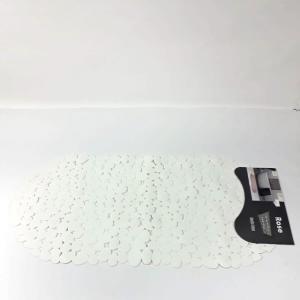 Özel Malzemeden Vantuzlu Kaymaz Banyo Paspası Duş Kaydırmaz 34x68 beyaz