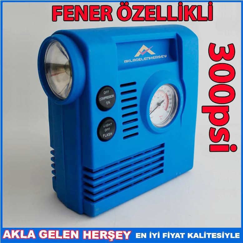 300psi 12V OTO ARAÇ LASTİK ŞİŞİRME KOMPRESÖRÜ