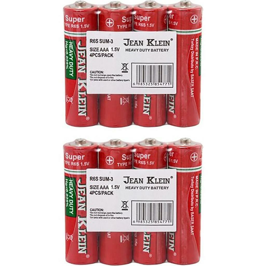 24 ADET JEAN KLEİN AA 1.5 V KALEM PİL PİYASA MALI ORTA KALİTEDE PİL