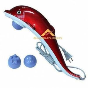 VİBRASYONLU YUNUS MASAJ ALETİ 3 BAŞLIKLI TİTREŞİMLİ ELEKTRONİK MASAJ ALETİ, BOYUN, BEL, SIRT MASAJI