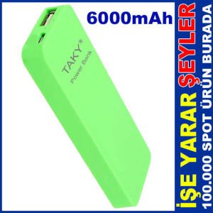 A SINIFI KALİTE 6000mAh UZUN ÖMÜRLÜ POWERBANK