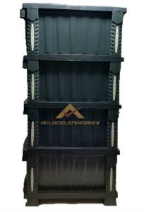 BÜYÜK BOY 4 ÇEKMECELİ MUM ve TAŞ DESENLİ ÇOK AMAÇLI KOMİDİN