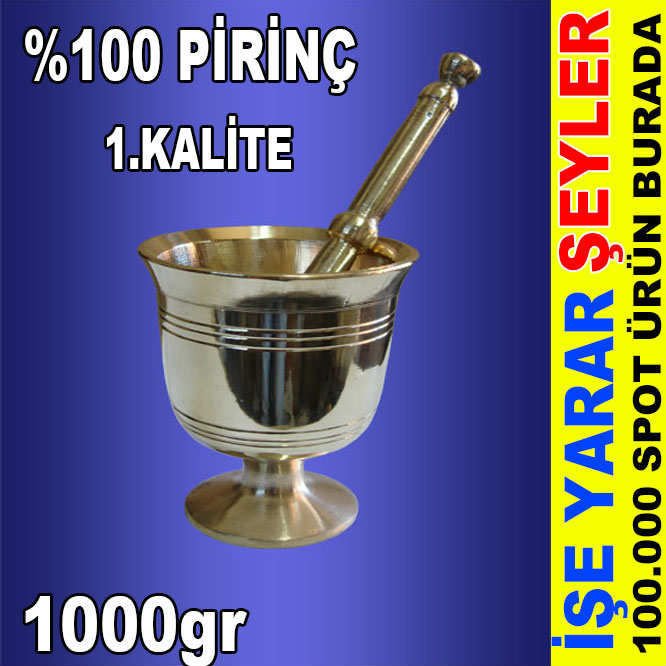 BÜYÜK BOY ÖMÜR BOYU GARANTİ FULL PİRİNÇ HAVAN