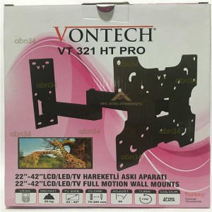 LED TV-LCD Televizyonlar için Tek Kollu Hareketli Katlanabilir TV Askı Aparatı VT 321 HT PRO-1