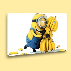 MINION AND BANANA 7 değişen ölçü ORİJİNAL KANVAS TABLO