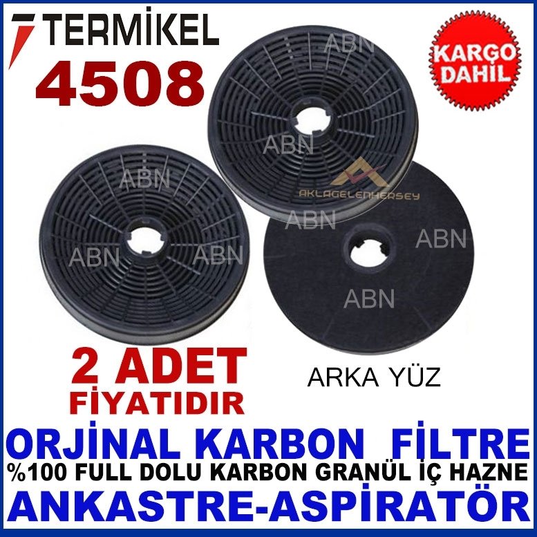 TERMİKEL 4508 MODEL ANKASTRE DAVLUMBAZ GRANÜL KARBON FİLTRE