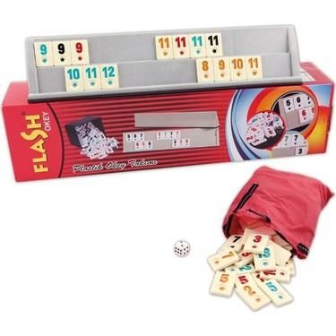 Flash 1. Sınıf Plastik Büyük Boy Okey Takımı