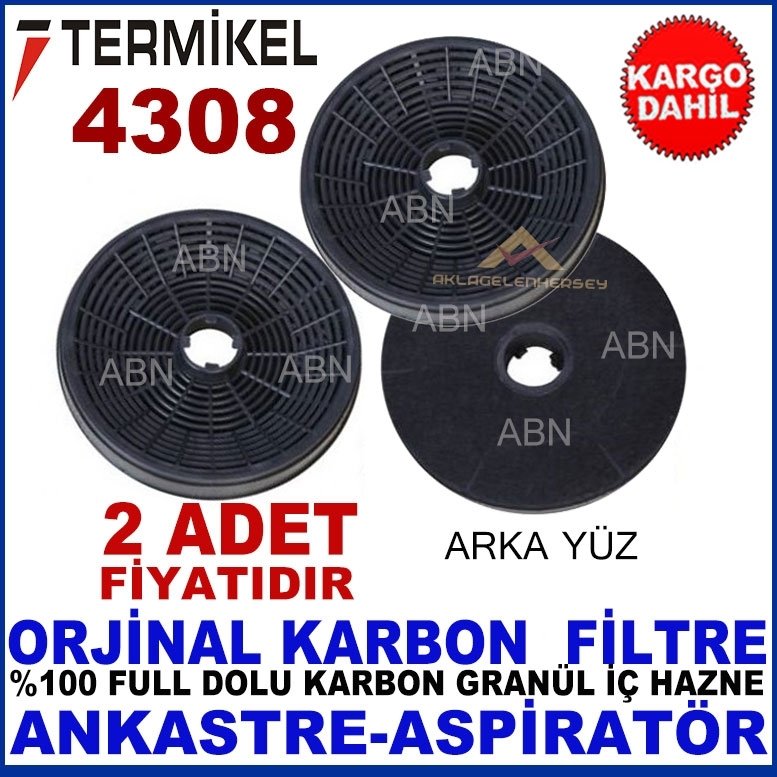 TERMİKEL 4308 MODEL ANKASTRE DAVLUMBAZ GRANÜL KARBON FİLTRE