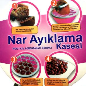 Pratik Nar Ayıklama Kasesi Nar Ayıklama Aparatı Suyunu Çıkarmaz Nar Kabı