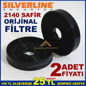 SILVERLINE 2140 SAFİR ANKASTRE DAVLUMBAZ FİLTRESİ SILVERLINE 2140 SAFİR KARBON FİLTRE