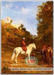 100x70cm ÇERÇEVELİ CANVAS TABLO OSMANLI TBL -437