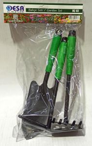 Kürekli Tırmıklı Çapalı Dayanıklı ve Sağlam 3'lü Bahçe Çapa Seti 31cm Uzunlukta Sağlam ve Dayanıklı