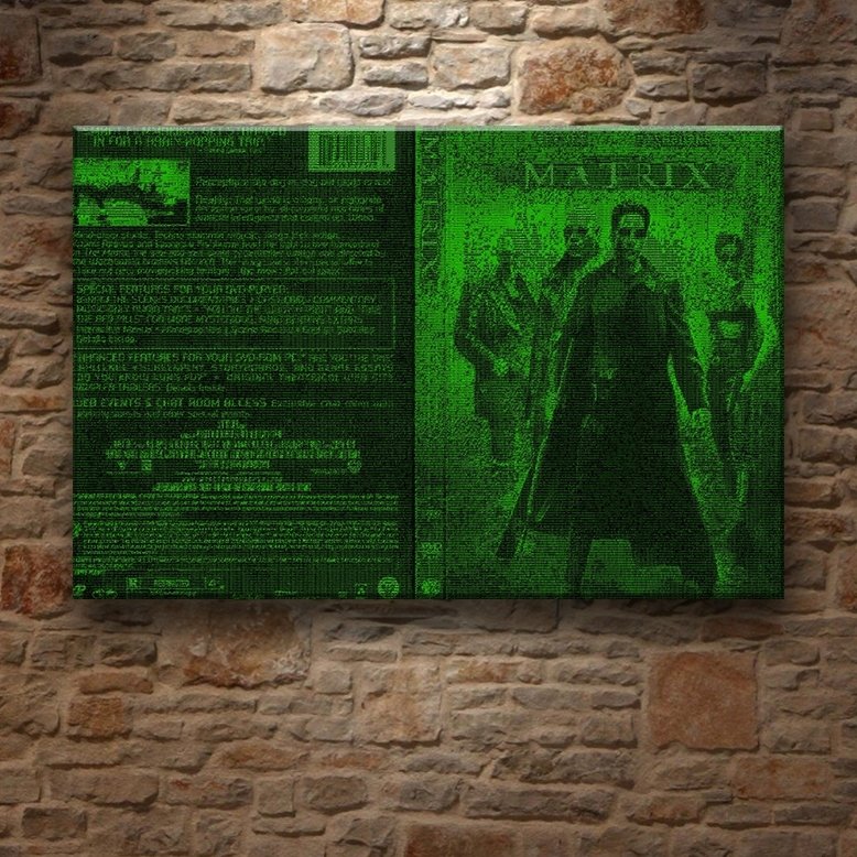 MATRIX COVER 7 değişen ölçü ORİJİNAL KANVAS TABLO