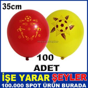 KIRMIZI ve SARI RENKLERDE 100 ADET BALON