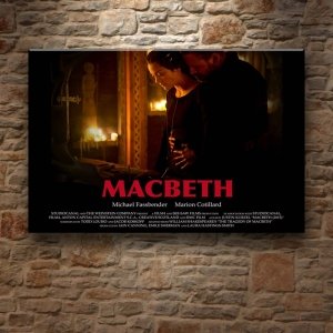 MACBETH 7 değişen ölçü ORİJİNAL KANVAS TABLO