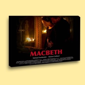 MACBETH 7 değişen ölçü ORİJİNAL KANVAS TABLO