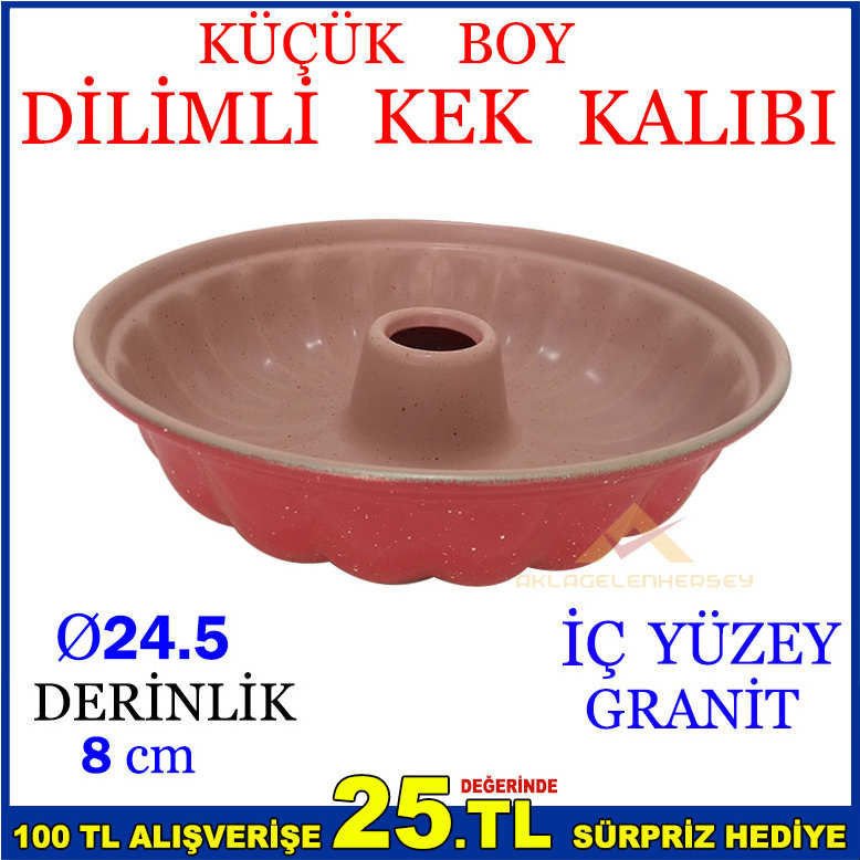 İÇ YÜZEY GRANİT KÜÇÜK BOY DİLİMLİ KEK KALIBI
