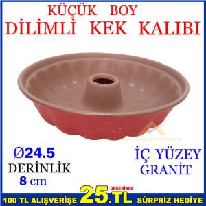 İÇ YÜZEY GRANİT KÜÇÜK BOY DİLİMLİ KEK KALIBI