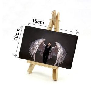LUCIFER KANATLI ŞEYTAN 7 değişen ölçü ORİJİNAL KANVAS TABLO