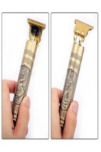 Dragon T-bıçak Ense Sakal Çizim Antika Tıraş Makinesi Şarj Edilebilir