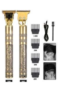 Dragon T-bıçak Ense Sakal Çizim Antika Tıraş Makinesi Şarj Edilebilir