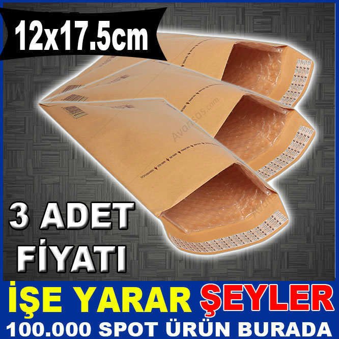 3adet 12x17 AIRBAG HAVA KABARCIKLI KORUMALI ZARF