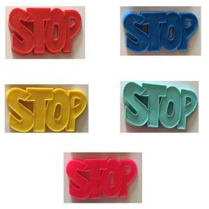 Plastik Kapı Altı Stoperi Kapı Durdurucu STOP yazılı Stoper