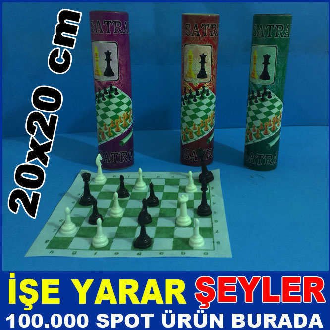 20x20cm OKULLAR İÇİN KUTULU SATRANÇ TAKIMI
