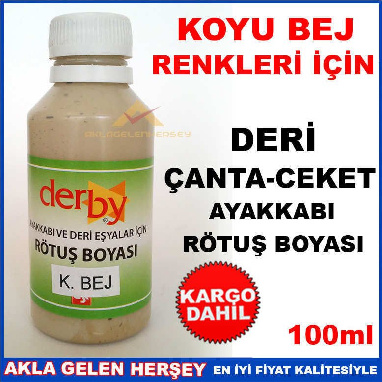 KOYU BEJ ÇANTA CEKET AYAKKABI RÖTUŞ BOYASI,profesyonel deri boyası, hata kapatıcı deri rötuş boyası