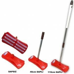 110cm Metal Saplı Pratik Halı Süpürgesi 6 Döner Fırçalı Gırgır Plastik Hazne,Elektrik+Şarj Derdi Yok