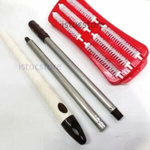 110cm Metal Saplı Pratik Halı Süpürgesi 6 Döner Fırçalı Gırgır Plastik Hazne,Elektrik+Şarj Derdi Yok