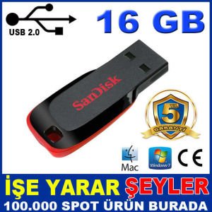 SANDİSK 16GB ULTRA HIZLI USB BELLEK FLASH DİSK