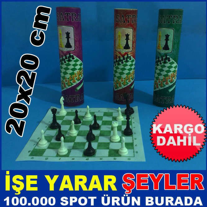 20x20cm OKULLAR İÇİN KUTULU SATRANÇ TAKIMI