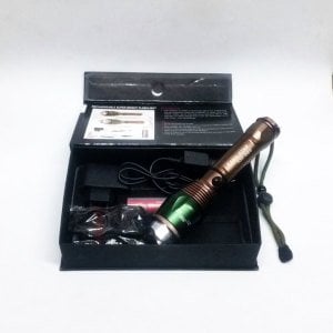 1600 Metre Mesafeli Zoomlu ve Şarjlı El Feneri - Bisiklet ve Silah Üzerine Takılabilen El Feneri