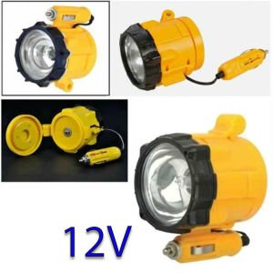Oto Araç Çakmak Girişli 12V Mini El Feneri Işıldak Manyetik Tabanlı Işık Halojen Güçlü Işık
