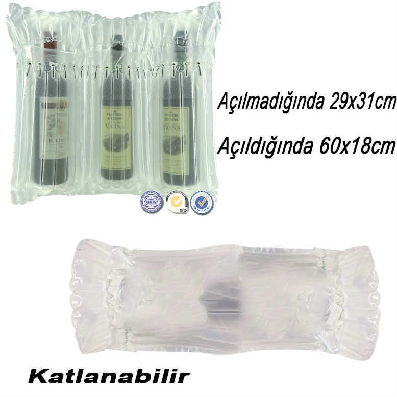 Şişme hava yastıklı sevk ambalajı 29x31cm açılabilir,katlanabilir güvenli hava korumalı poşet