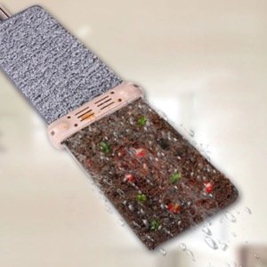 360 Derece Döner 2 Paspaslı Kendinden Sıkmalı Kovasız Sihirli Mop Mikrofiber Pedli Magic Spin Mop