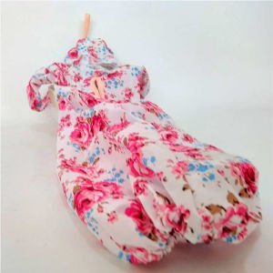 KUMAŞ ELBİSELİ BEBEK MODEL POŞETLİK VE MANDALLIK