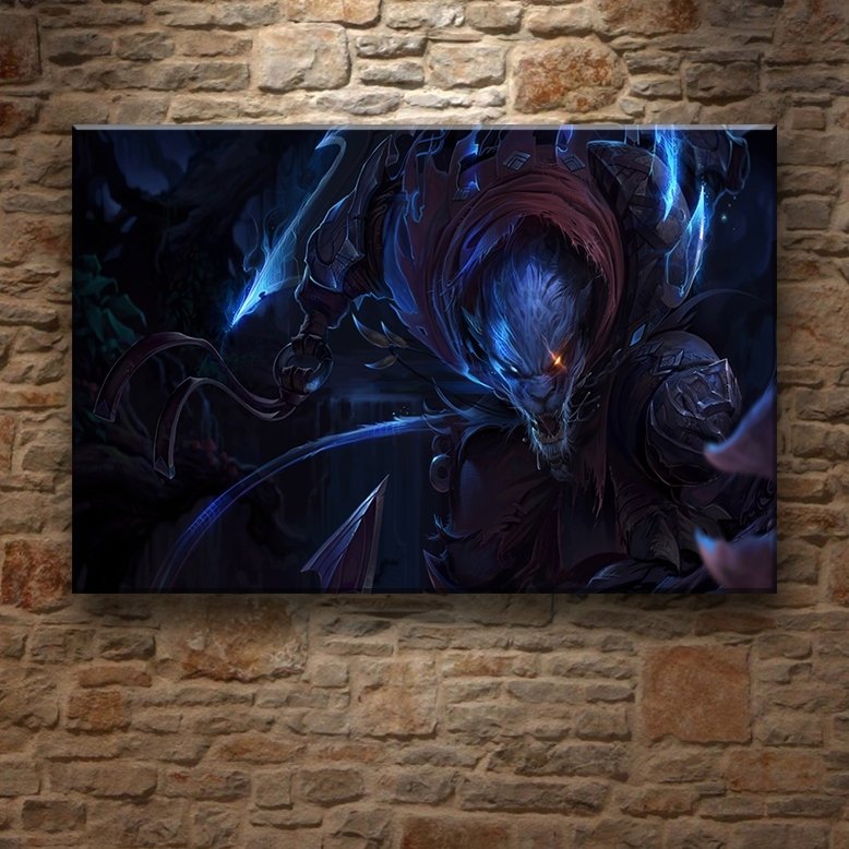 LOL - RENGAR 7 değişen ölçü ORİJİNAL KANVAS TABLO