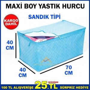SANDIK TİPİ KUMAŞ MAXİ BOY YASTIK HURCU 40x70x40
